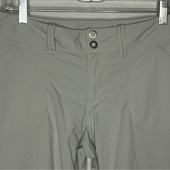 Arc’teryx Outdoor Shorts Women 8 Gray Nylon Bermuda Chino Hiking Stretch Logo - Picture 2 of 9